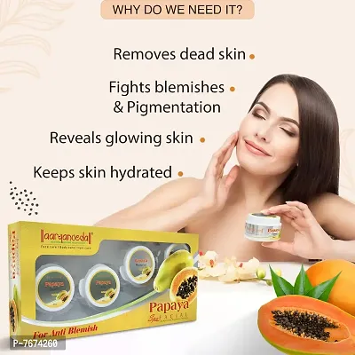 Aryanveda Papaya Facial Kit For Blemish Removal & Helps Remove Dead Skin Cells For Women & Men (210 Gram, Yellow)-thumb2