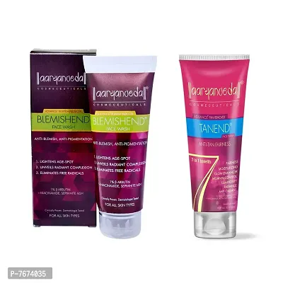 Aryanveda Blemishend Face Wash 60ml And Tanend Tan Removal Face Wash, 60ml