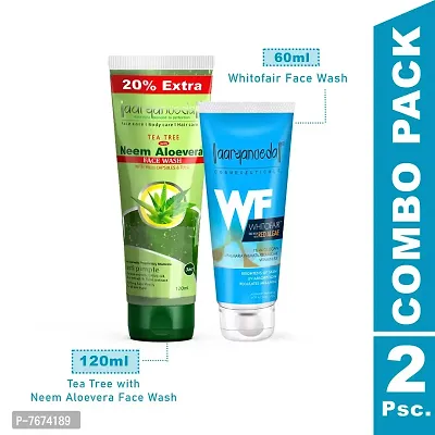 Aryanveda Tea Tree Face Wash With Neem & Aloe Vera Extracts, 120 Gm (Pack Of 2) (Tea Tree Face Wash + Whitofair Face Wash)-thumb2