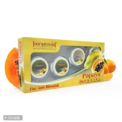Aryanveda Papaya Facial Kit For Blemish Removal & Helps Remove Dead Skin Cells For Women & Men (210 Gram, Yellow)-thumb0