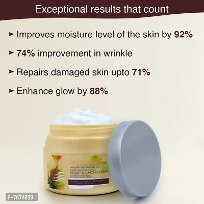 Aryanveda Face Honey  Almond Cream For All Skin Types | Normal To Dry Skin | Ultra-Nourishing  Glowing Skin | Anti-Wrinkle  Anti-Ageing, 400 gm-thumb2