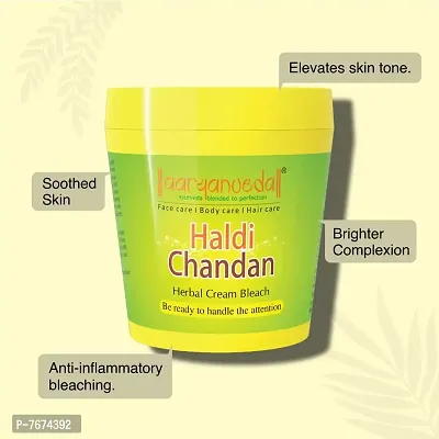 Aryanveda Herbals Haldi Chandan Bleach Cream 250 gm And Blemishend Unisex Anti Blemish and Pigmentation Face Cream For Anti-Ageing All Skin Type, 50g-thumb3