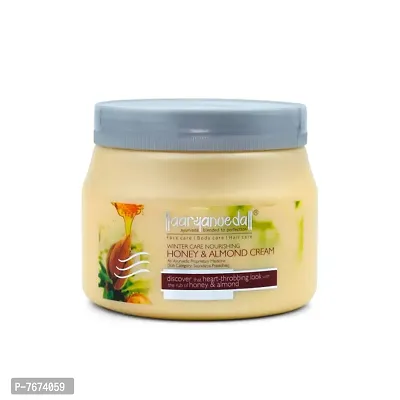 Aryanveda Face Honey  Almond Cream For All Skin Types | Normal To Dry Skin | Ultra-Nourishing  Glowing Skin | Anti-Wrinkle  Anti-Ageing, 400 gm