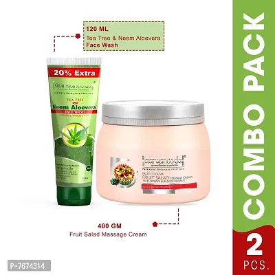 Aryanveda Tea Tree Face Wash With Neem & Aloe Vera Extracts, 120 Gm (Pack Of 2) (Tea Tree Face Wash + Fruit Salad Cream)-thumb2