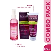 Aryanveda Blemishend Face Wash 60ml And Rose Face Toner 100ml-thumb1