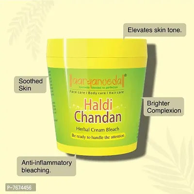 Aryanveda Herbals Haldi Chandan Bleach Cream 250g And Aryanveda Youth Feel Cream | Fights Face Radicals | Softens Skin Tissues, 50ml-thumb3