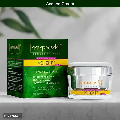 Aryanveda Herbals Haldi Chandan Face Bleach Cream 250g And Acnend Anti Acne Cream, 50g-thumb5