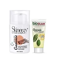 cosmetofood Skinergy Ceylon Cinnamon & Raspberry Acne Control Cleanser Face Scrub with Avocado Body Yogurt, 75 Ml-thumb1