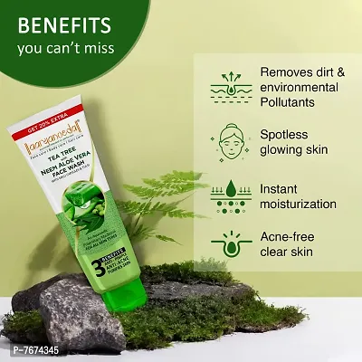 Aryanveda Tea Tree Face Wash With Neem & Aloe vera Extracts, 120ml And Hydra Moist Face And Body Moisturizer SPF-15, 200ml-thumb2