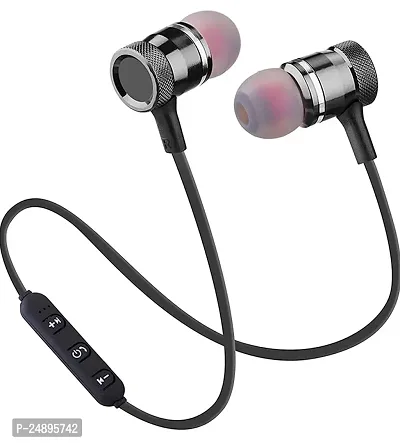 Stylish Black In-ear Bluetooth Wireless Headphones With Microphone