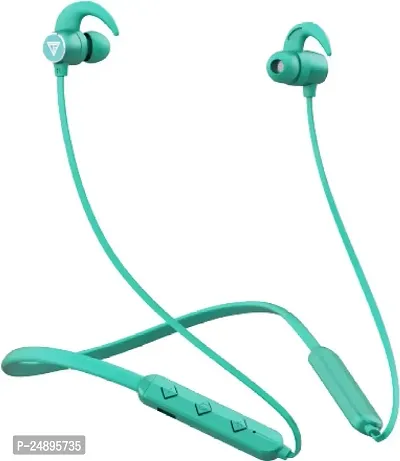 Stylish Green In-ear Bluetooth Wireless Headphones With Microphone-thumb0