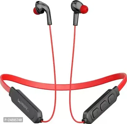 Stylish Red In-ear Bluetooth Wireless Headphones With Microphone-thumb0