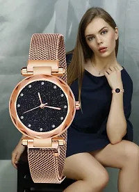 TAGADO Analogue Black Dial Magnet Watch with Gift Bracelet for Women Or Girls and Watch for Girl Or Women (Combo of 2)-thumb3