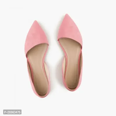 Elegant Fabric Pink Solid Bellies For Women-thumb0