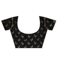 Dori Black Georgette Casual Wear Printed Saree (ZBFSR_068_Black)-thumb3