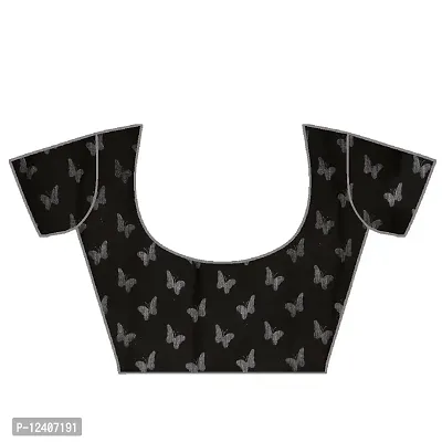 Dori Black Georgette Casual Wear Printed Saree (ZBFSR_068_Black)-thumb4