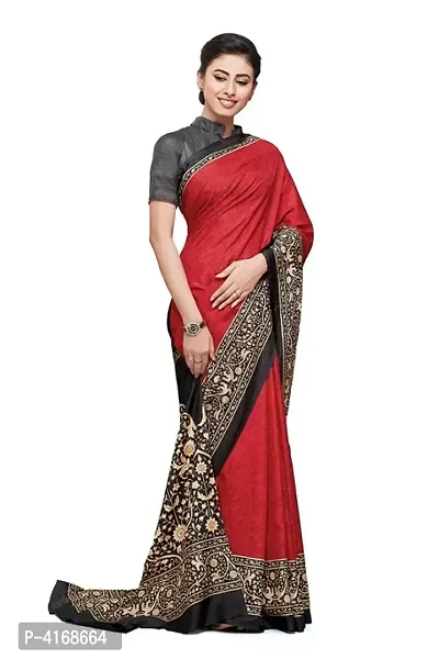 Women Georgette Printed Saree with Blouse piece-thumb0