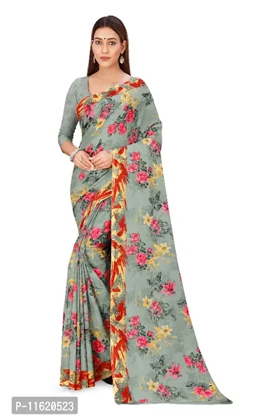 Daily Wear Printed Georgette Saree-thumb0