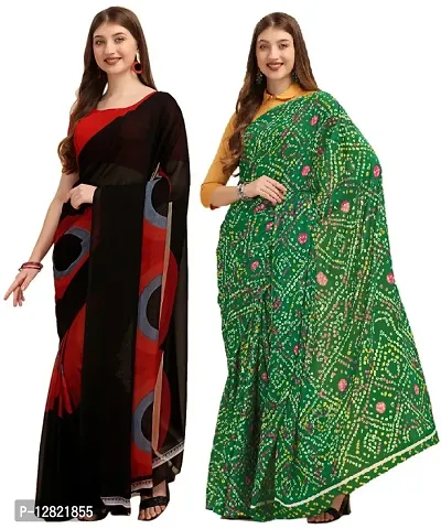 Buy kashvi sarees Printed Bollywood Georgette Multicolor, Black, Grey Sarees  Online @ Best Price In India | Flipkart.com