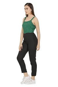 USA Fantasy Women's Crepe Jumper Knee-Length Jumpsuit (BMJSUIT07GRN_Green_M)-thumb1