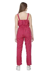 USA Fantasy Women's Crepe Jumper Knee-Length Jumpsuit (BMJSUIT06PNK_Pink_M)-thumb2