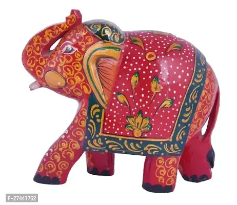 Stylish Hand Painted Elephant Figurine For Home Decor-thumb0