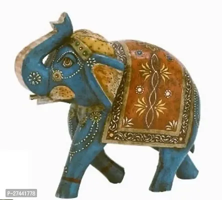 Stylish Hand Painted Elephant Figurine For Home Decor-thumb0