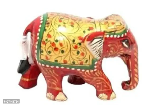 Stylish Hand Painted Elephant Figurine For Home Decor-thumb0