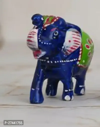 Stylish Hand Painted Elephant Figurine For Home Decor-thumb0