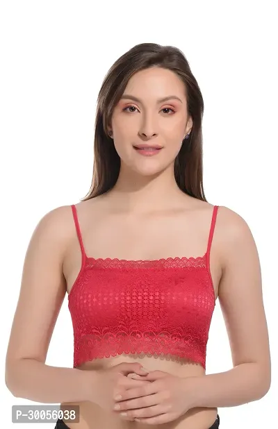 Stylish Net Solid Bra for Women-thumb0