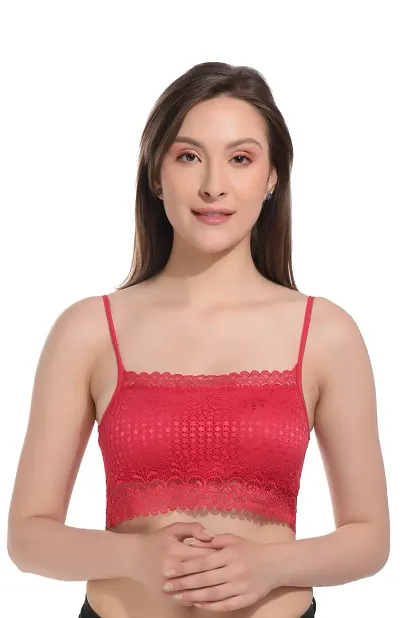 Stylish Net Solid Bra for Women
