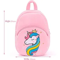 Backpack Soft Velvet Kids School Bag/Nursery/PicnicCarry/Travelling School Bag-(2-5 Years Age)-thumb2