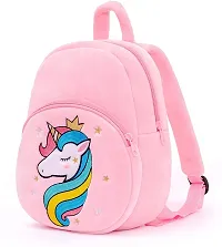 Backpack Soft Velvet Kids School Bag/Nursery/PicnicCarry/Travelling School Bag-(2-5 Years Age)-thumb1