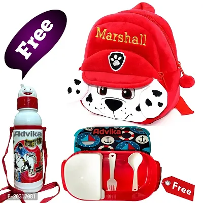 Marshall Kids School Bag Cute Backpacks for Girls/Boys/Animal Cartoon Mini Travel Bag Backpack for Kids Girl Boy (2-6 Years), Pack of 3