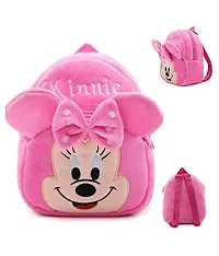 Minnie Pink With Free Water Bottle Lunch Box Bagpacks Kids Bag Nursery Picnic Carry Plush Bags School Bags for Kid Girl and Boy-thumb1