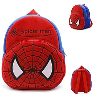 Spiderman Red Kids School Bag  Cartoon Kid's Velvet Nursery School Bag Soft Plush School Travel Picnic Bag for Baby Boys Girls 2-7 Years-thumb1