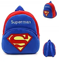 Superman School Bags for Kids Boys and Girls- Decent school bag for girls and boys Printed Pre-School For (LKG/UKG/1st std) Child School Bag-thumb3