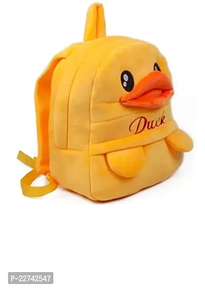 Duck Yellow School Bags for Kids Boys and Girls- Decent school bag for girls and boys Printed Pre-School For (LKG/UKG/1st std) Child School Bag-thumb4