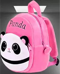 Pink Panda School Bags for Kids Boys and Girls- Decent school bag for girls and boys Printed Pre-School For (LKG/UKG/1st std) Child School Bag-thumb1