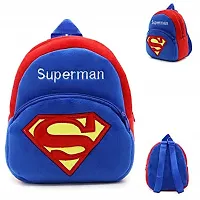 Superman  School Bags for Kids Boys and Girls- Decent school bag for girls and boys Printed Pre-School For (LKG/UKG/1st std) Child School Bag-thumb2