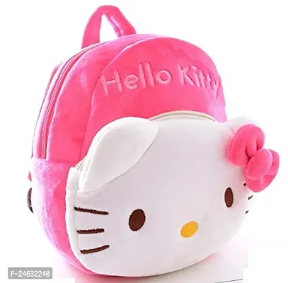 Kids School Bag Cute Hello Kitty  Free With Bottle Backpacks for Girls/Boys/Animal Cartoon Mini Travel Bag Backpack for Kids Girl Boy (2-6 Years)-thumb3