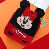 Kids School Bag Cute Minnie Headup Geometry Box Free With Bottle Backpacks for Girls/Boys/Animal Cartoon Mini Travel Bag Backpack for Kids Girl Boy (2-6 Years)-thumb2