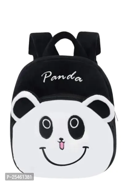 Kids School Bag Cute Black Panda Geometry Box  Free With Bottle Backpacks for Girls/Boys/Animal Cartoon Mini Travel Bag Backpack for Kids Girl Boy (2-6 Years)-thumb2