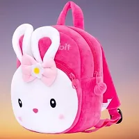 Kids School Bag Cute Kongi rabbit Geometry Box  Free With Bottle Backpacks for Girls/Boys/Animal Cartoon Mini Travel Bag Backpack for Kids Girl Boy (2-6 Years)-thumb2