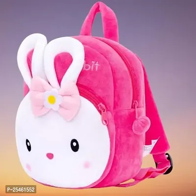 Kids School Bag Cute Kongi rabbit Geometry Box  Free With Bottle Backpacks for Girls/Boys/Animal Cartoon Mini Travel Bag Backpack for Kids Girl Boy (2-6 Years)-thumb3