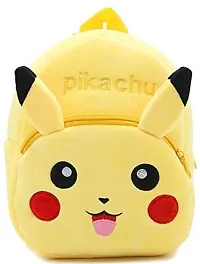 Pikachu School Bag Classy Printed Water Bottle+Geometry+Unicorn Pencil For Baby Boys Girls Age 2-5 Years-thumb1