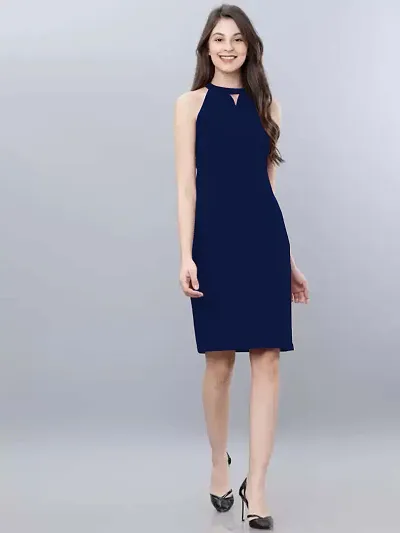 Stylish Solid Bodycon Dress For Women