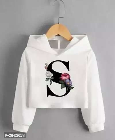 Stylish White Nylon Printed Sweatshirts For Women