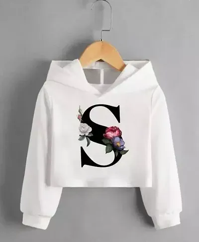 Trendy Crop White Hoodie