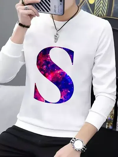 Trendy Men Cotton Blend Round Neck Full Sleeves T-Shirt